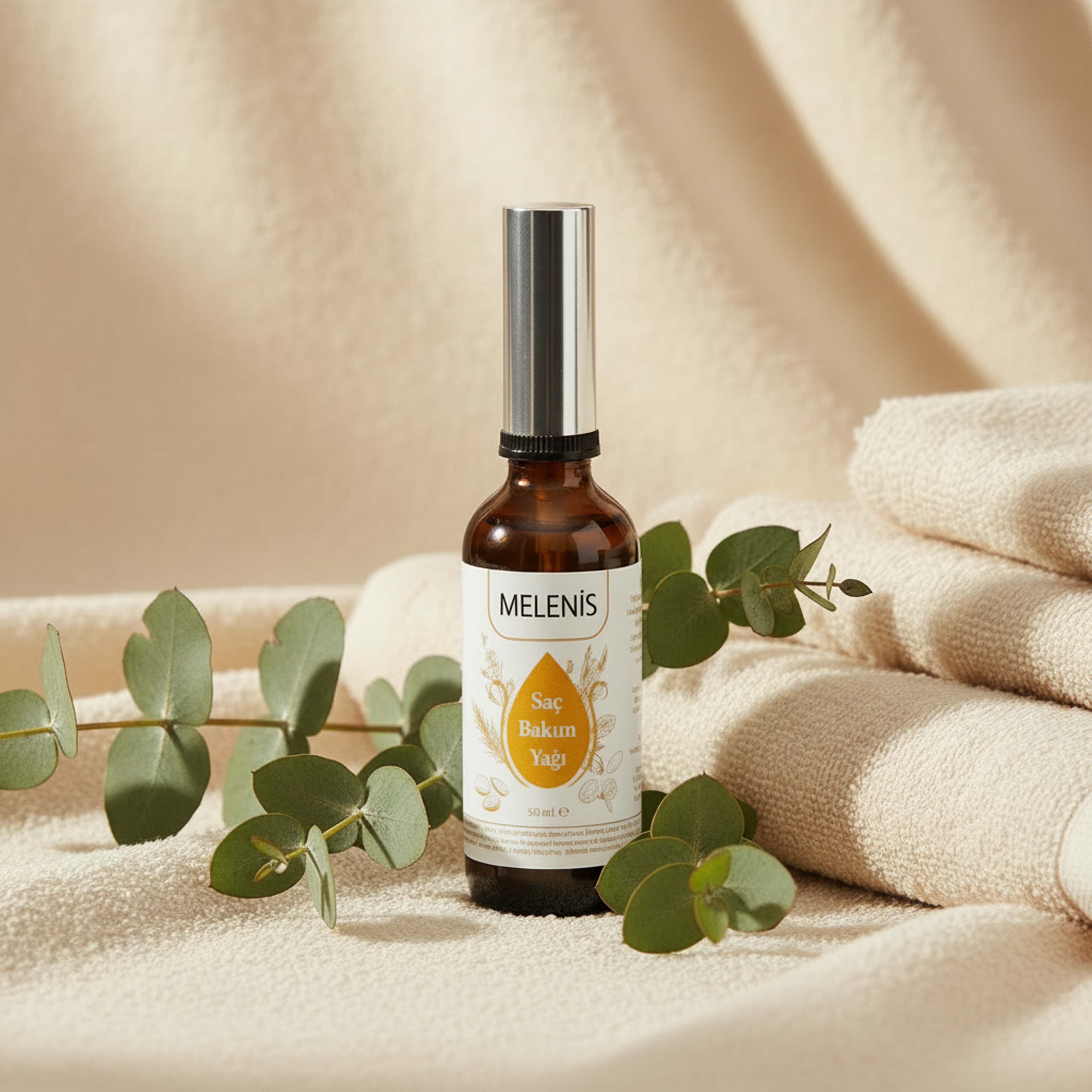 MELENİS%20Doğal%20Saç%20Bakım%20Yağı%20-%20E%20Vitaminli,%20Bitkisel%20İçerikli%20Saç%20Serumu%20(50%20mL)