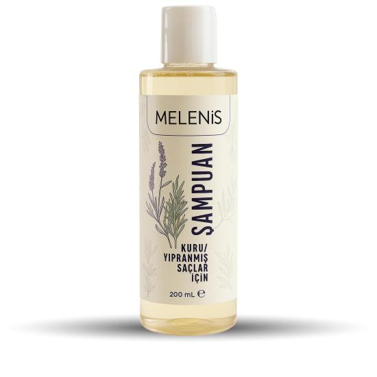 MELENİS Şampuan 200 mL | Kuru ve Yıpranmış Saçlar İçin Bitkisel Bakım